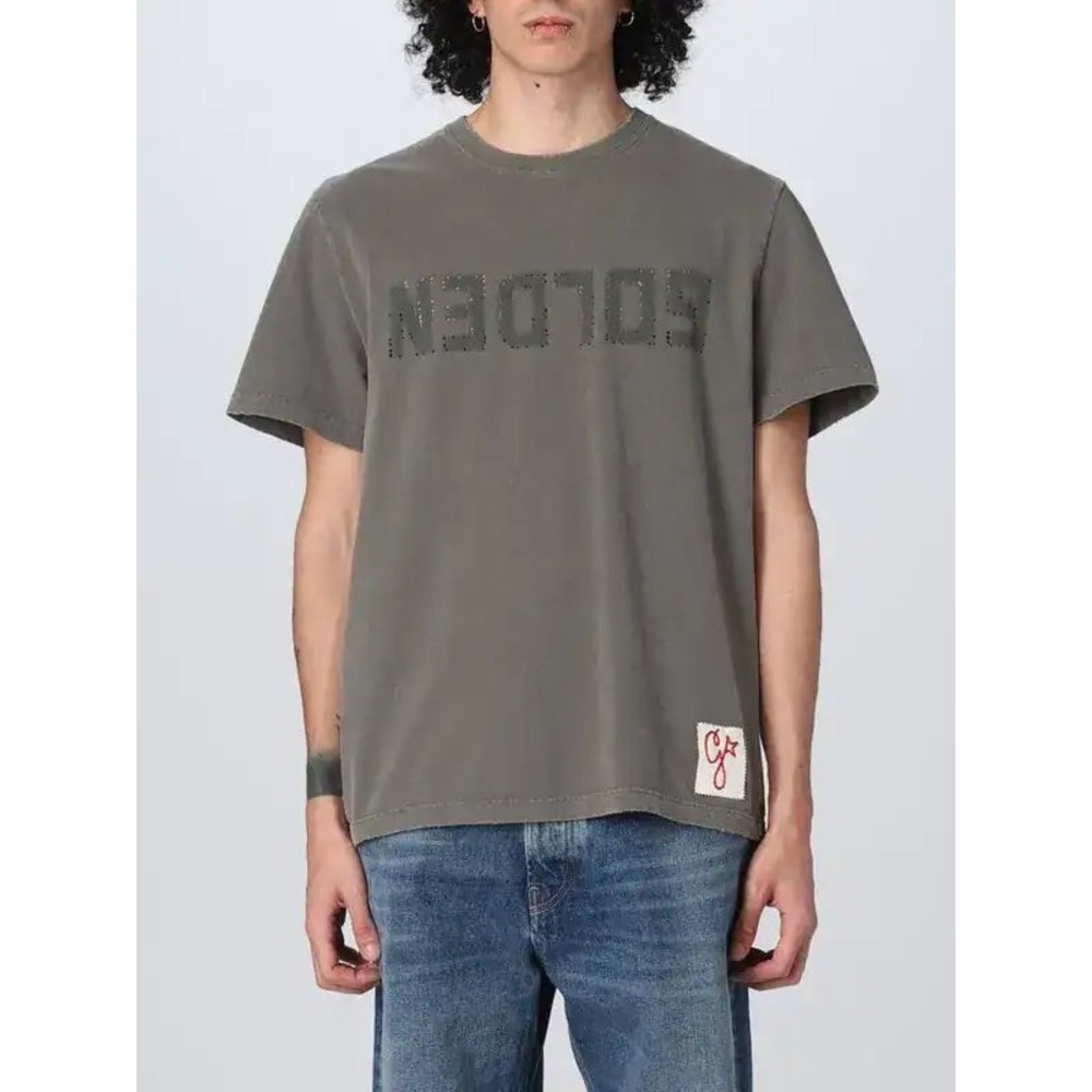 Golden Goose Logo T-Shirt Military Olive‎ Green Small
